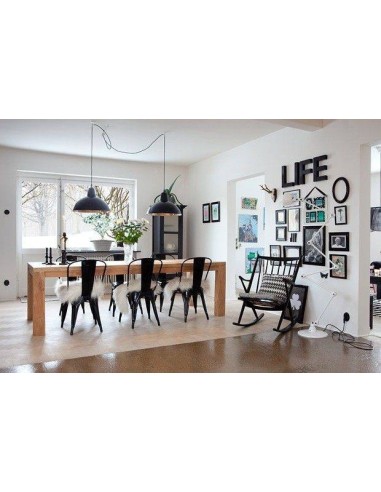 Cadeira de metal preta TOLME