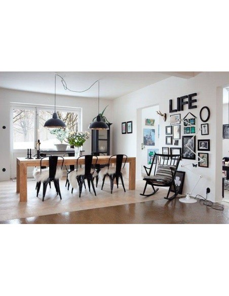 Cadeira de metal preta TOLME