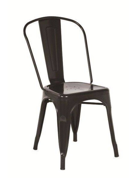 Silla TOLME de metal en negro