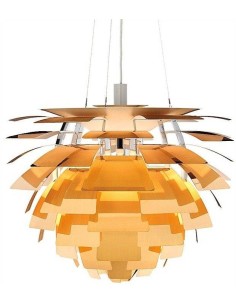 Arti 60 Lámpara de techo, inspirada en P. Henningsen, aluminio, dorada