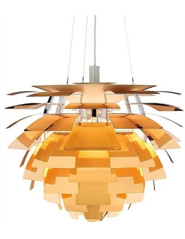 Arti 70 Lámpara de techo, inspirada en P. Henningsen, aluminio, dorada