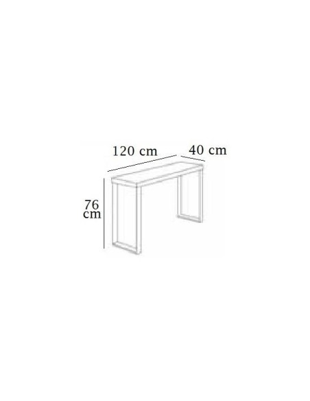 Recibidor Moderno Nika,sobre de madera y DM, lacado en blanco brillo,estructura de acero en cromado en brillo.