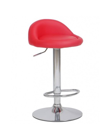 Taburete De Cocina Liverio Cromado, Similpiel