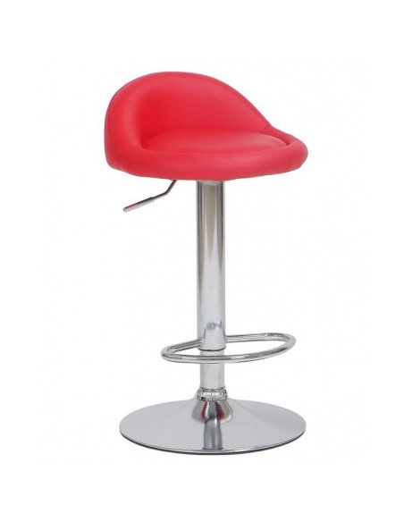 Taburete De Cocina Liverio Cromado, Similpiel