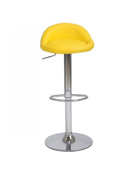 Taburete De Cocina Liverio Cromado, Similpiel