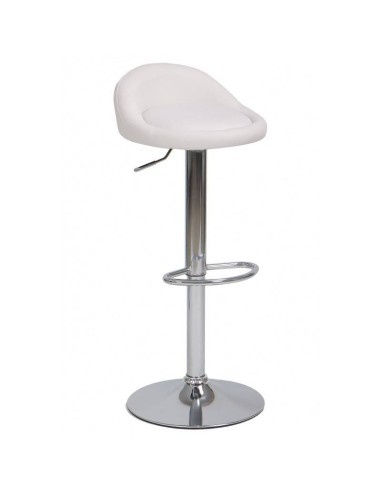 Taburete De Cocina Liverio Cromado, Similpiel