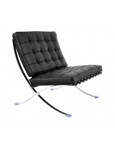 Cadeira Barna Pele Preta