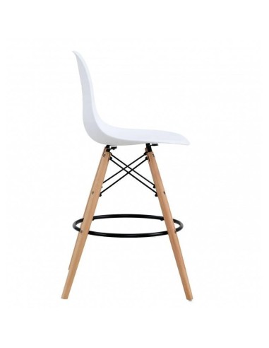 Taburete de diseño TOWER, base de madera y...