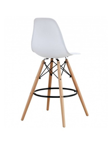 Taburete de diseño TOWER, base de madera y...