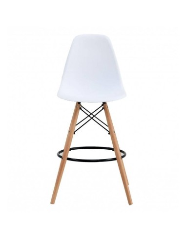 Taburete de diseño TOWER, base de madera y...