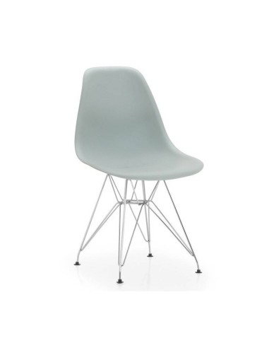 Silla TOWER Eiffel, patas metal cromada, polipropileno