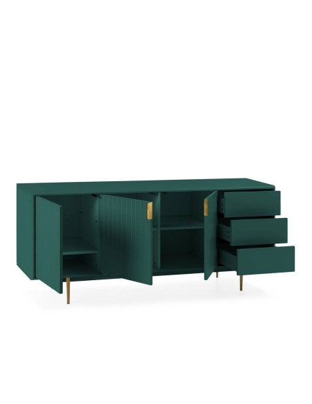 APARADOR moderno CANDEM 180 x 45, lacado verde