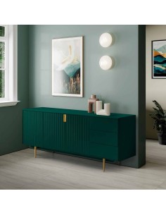 APARADOR moderno CANDEM 180 x 45, lacado verde 2