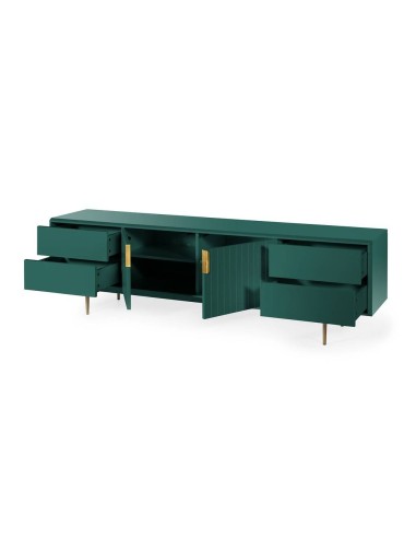 MUEBLE MODERNO TV CANDEM 200 x 42, lacado verde