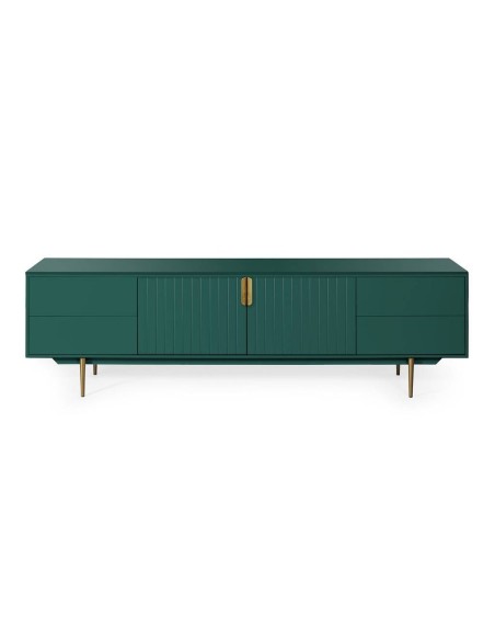 Mesa TV MODERNA CANDEM 200 x 42, lacado verde
