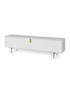 MUEBLE MODERNO TV CANDEM 200 x 42, lacado blanco