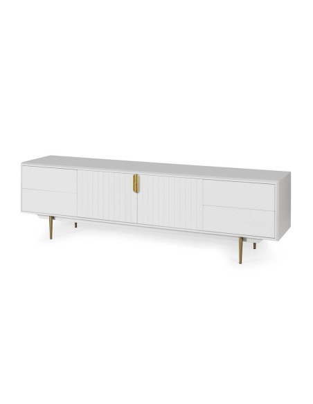Mesa TV MODERNA CANDEM 200 x 42, lacado branco