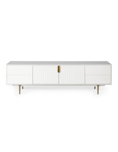 Mesa TV MODERNA CANDEM 200 x 42, lacado branco