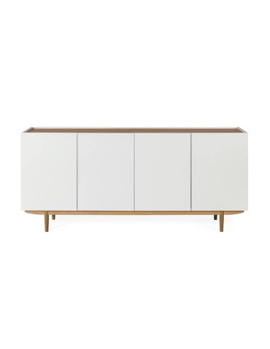 Aparador Erika 180 x 47, lacado Branco e Carvalho