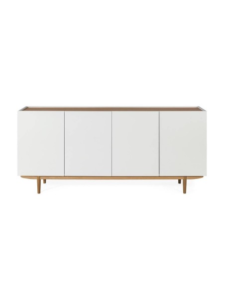 Aparador Erika 180 x 47, lacado Branco e Carvalho