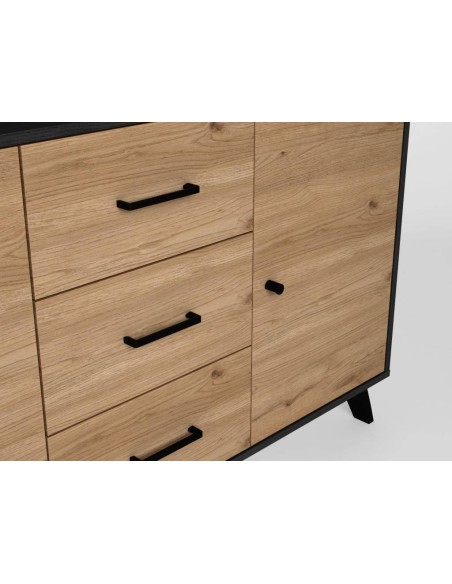 Centrolandiashop.com APARADOR BOCAMI 180,5 x 40 cm, BOCAMINA/NATURAL.