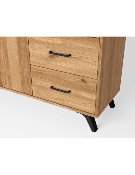 APARADOR NÓRDICO 137x40cm NATURAL/SERIGRAFIA.