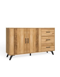 APARADOR NÓRDICO 137x40cm NATURAL/SERIGRAFIA.