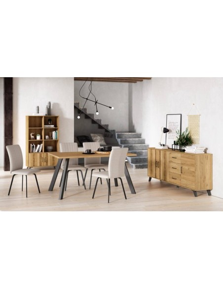 APARADOR NORDIC 180 x 40 cm. NATURAL/SERIGRAFIA.