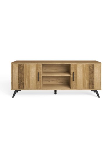MUEBLE TV NORDIC 136 x 40 cm, NATURAL/SERIGRAFIA.