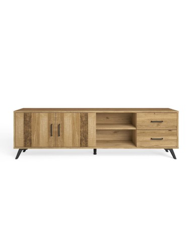MUEBLE TV NORDIC 180 x 40 cm, NATURAL/SERIGRAFIA.