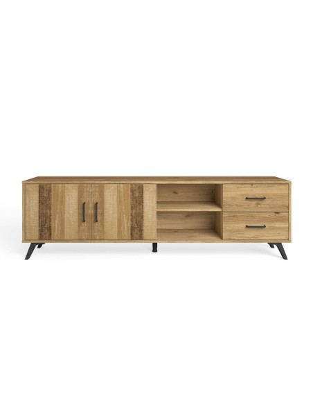 MUEBLE TV NORDIC 180 x 40 cm, NATURAL/SERIGRAFIA.