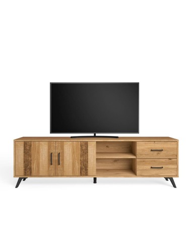 MUEBLE TV NORDIC 180 x 40 cm, NATURAL/SERIGRAFIA.