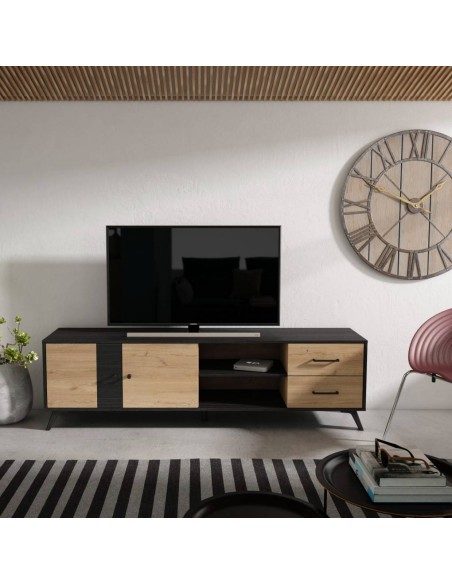 MUEBLE TV BOCAMI 180 x 40 cm. BOCAMINA/NATURAL.