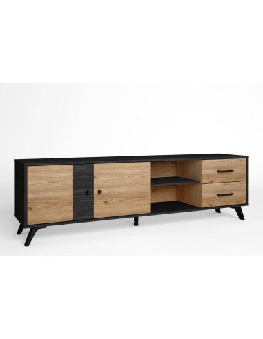 MÓVEL TV BOCAMI 180,5 x 40 cm,BOCAMINA/NATURAL.
