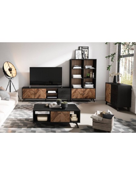 APARADOR CHEVRONS 92 X 40 cm, BOCAMINA/SERIGRAFIA.