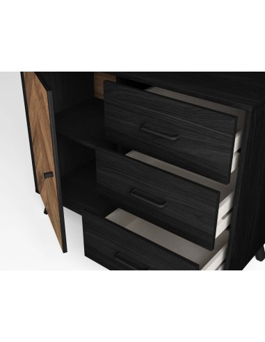 APARADOR CHEVRONS 92 X 40 cm, BOCAMINA/SERIGRAFIA.