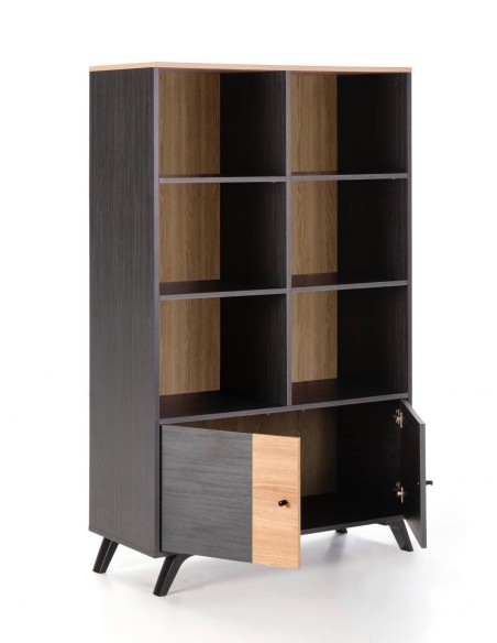 ESTANTERIA TEXAS 160 x 92 cm. BOCAMINA/NATURAL.