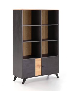 ESTANTERIA TEXAS 160 x 92 cm. BOCAMINA/NATURAL.