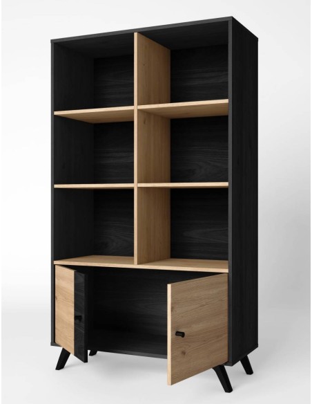 ESTANTERIA BOCAMI 160 x 92 cm. BOCAMINA/NATURAL.