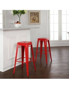 Taburete de diseño | Replica Xavier Pauchard Rojo 2
