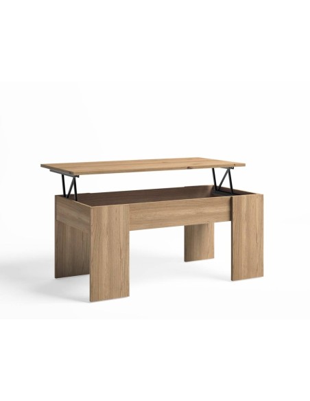 MESA CENTRO ELEVABLE NATURA 100 x 50 cm. Color NATURAL.