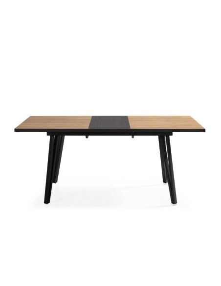 MESA EXTENDÍVEL CLEO 140/180 x 90. NATURAL con BORDO BOCAMINA.