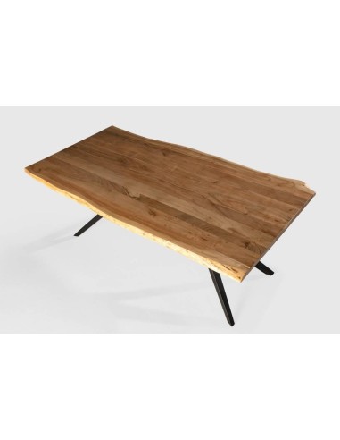 MESA DE JANTAR MUDRI 200 x 100, PERNA METAL...