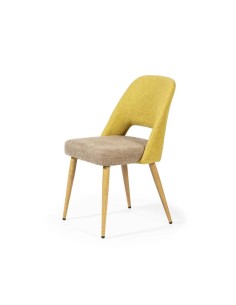 Silla de comedor en tejido combinado MOCCIA, patas...