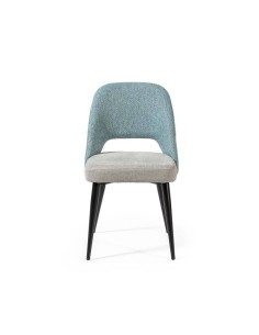 Silla de comedor en tejido combinado MOCCIA, patas... 2