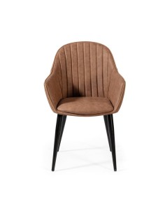 Silla de comedor con brazos ASLAD polipiel, patas... 2