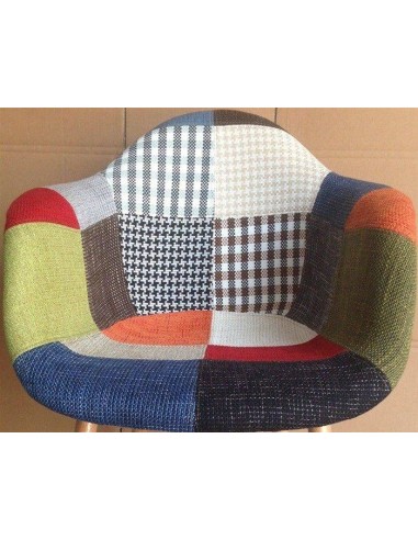 Réplica de retalhos de poltrona design DWS Charles Eames
