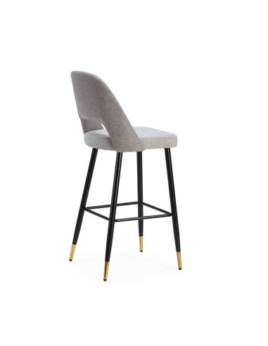 Banqueta em tecido combinado MOCCIA, pernas em...