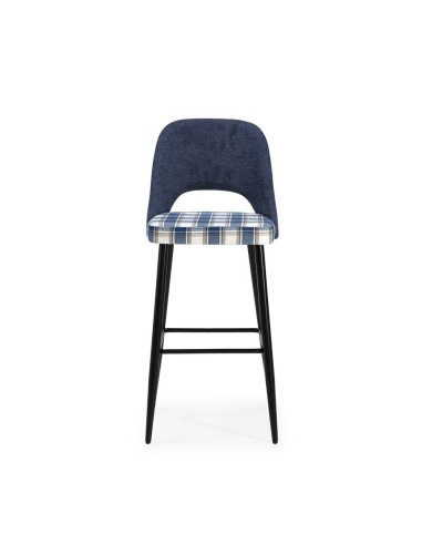 Taburete en tejido de cuadros combinado MOCCIA,...