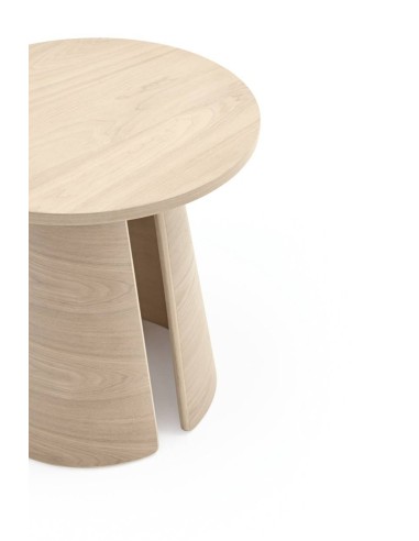 MESA DE CANTO REDONDA CEP 50 CM. NATURAL CLARO.